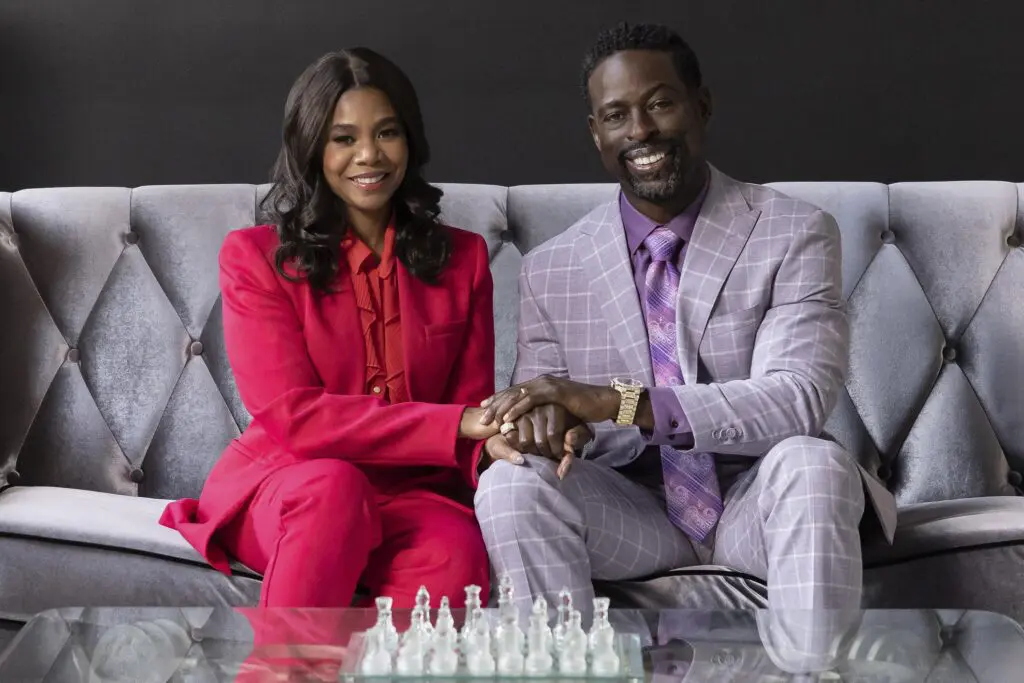 Regina Hall (L) and Sterling K. Brown (R) in Honk for Jesus. Save Your Soul Image for Ending Explained Article