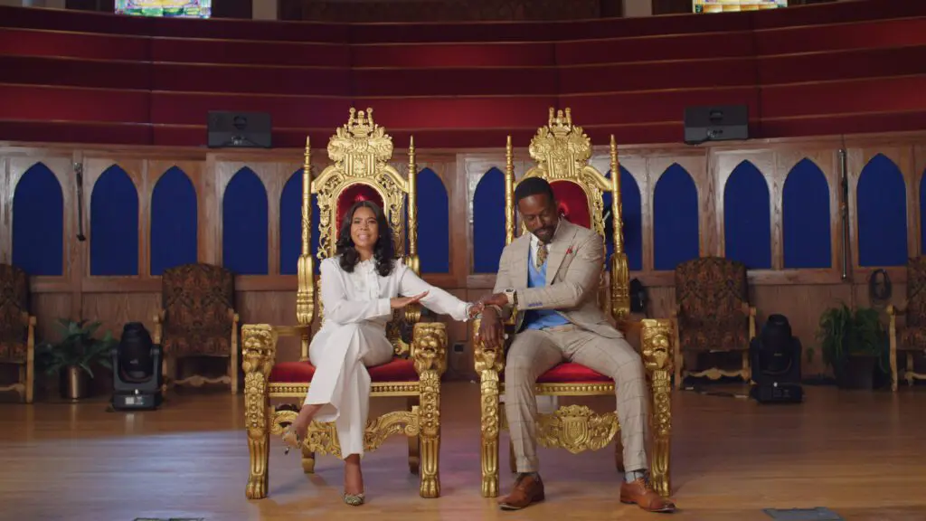 Regina Hall (L) and Sterling K. Brown (R) in Honk for Jesus. Save Your Soul Image