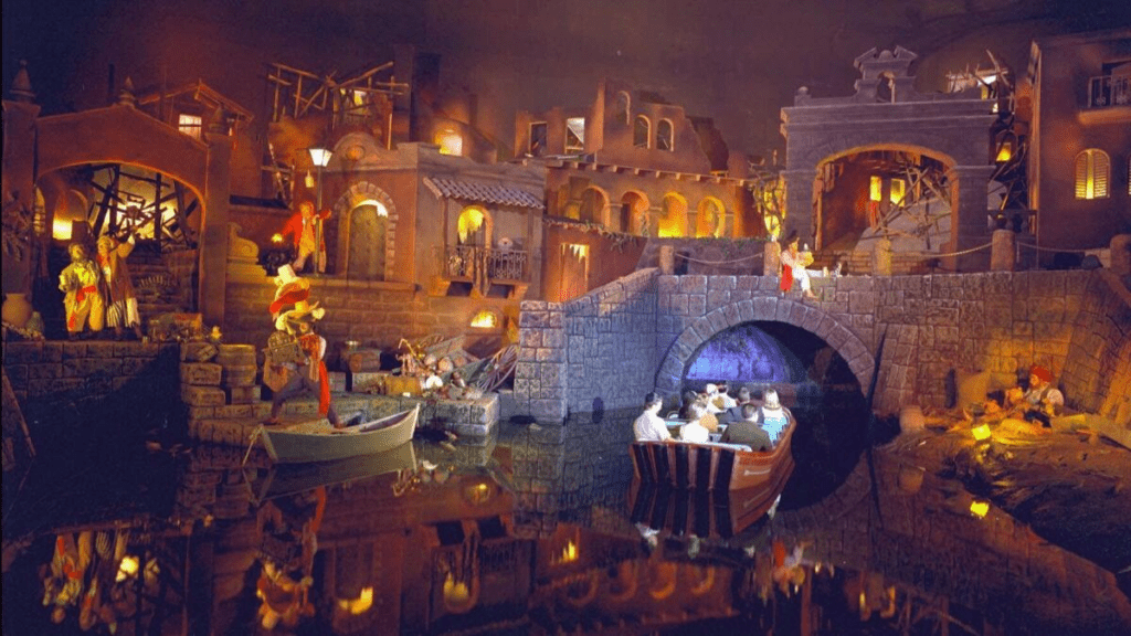 Pirates of the Caribbean ride at Disneyland