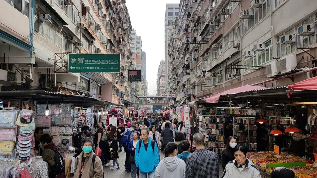 Fa Yuen Street Market, used in the filming of The Expats