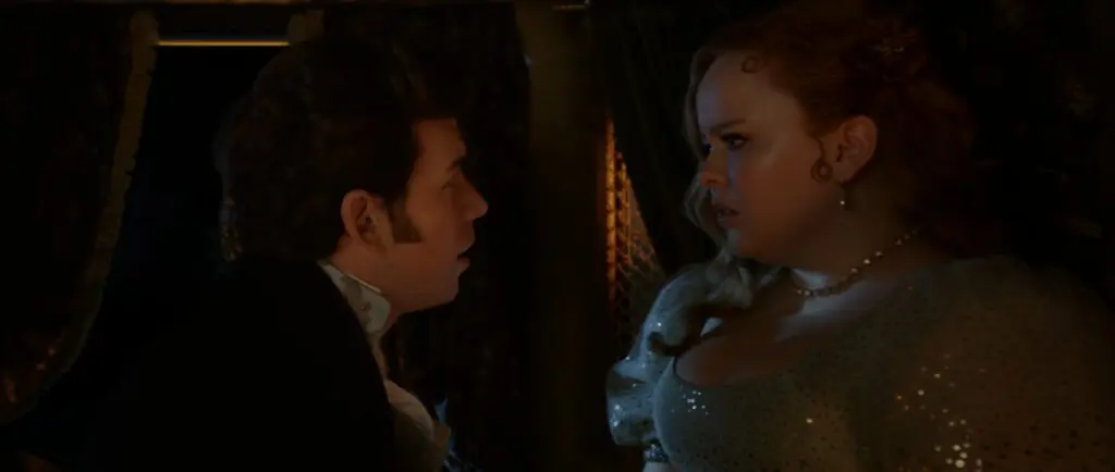 Colin Bridgerton and Penelope in Bridgerton Season 3, Episode 4