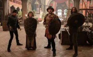 Panfilo, Misia, Tindaro and Sirisco in Episode 8 of The Decameron Season 1 image for recap and ending explained