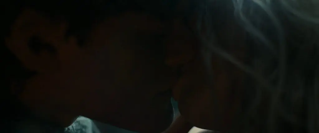 Elrond and Galadriel kissing in The Rings of Power Season 2, Episode 7 Image