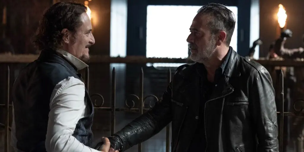 Kim Coates and Jeffrey Dean Morgan in The Walking Dead: Dead City Season 2