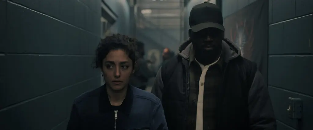Golshifteh Farahani and Shamier Anderson in Invasion Season 3