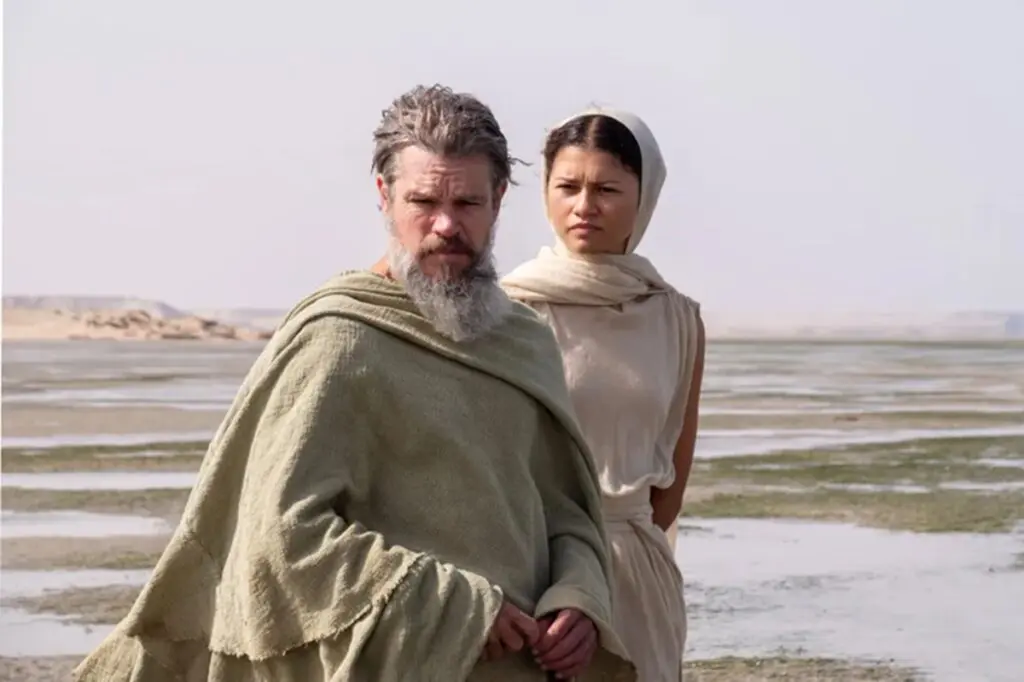 Matt Damon and Zendaya in The Odyssey