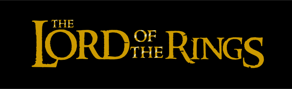 lord of the rings title no background