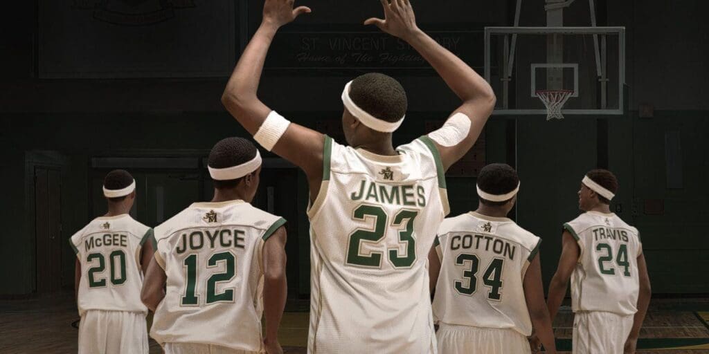 Lebron James Saint Vincent-Saint Mary High School Basketball Team Photo