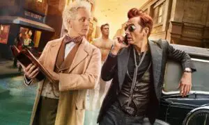 Did Crowley and Aziraphale kiss in Good Omens Season 2
