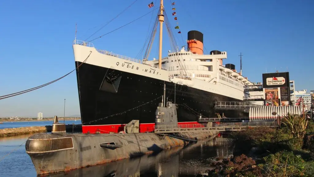 RMS Queen Mary, used for filming Death and Other Details