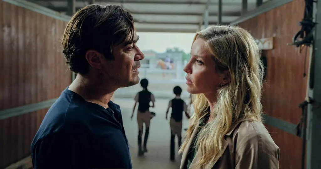 Riccardo Scamarcio and and Annabelle Wallis in Vanished Into the Night movie image for review