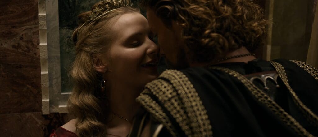 Empress Zoe and Harald in Vikings: Valhalla Season 3, Episode 4
