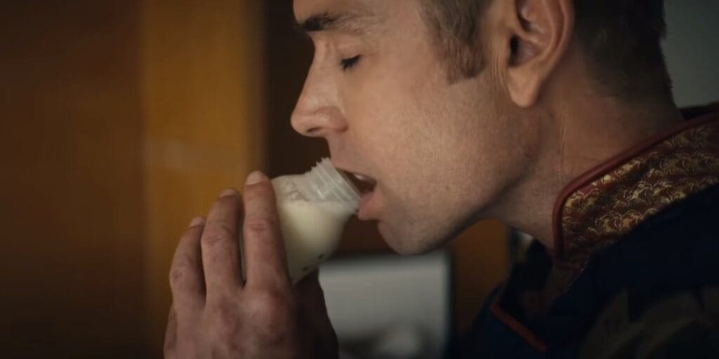 Homelander drinking breast milk image for use of The Boy Season 4, Episode 6 Recap