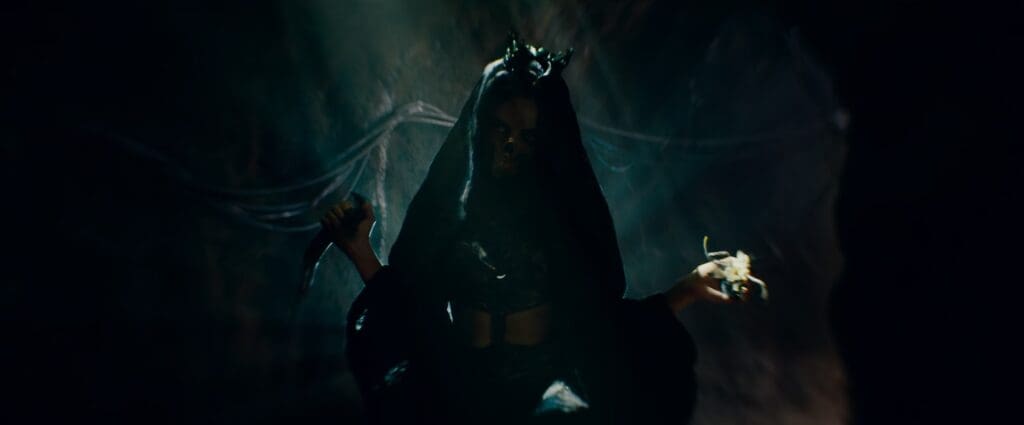 Aubrey Plaza as Rio Vidal aka Lady Death in Agatha All Along