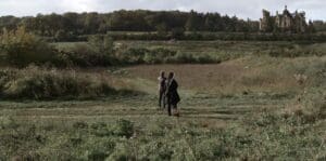 Norman Reedus (Daryl) and Melissa McBride (Carol) enjoy the French countryside