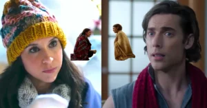 Lacey Chabert Dustin Milligan Hot Frosty