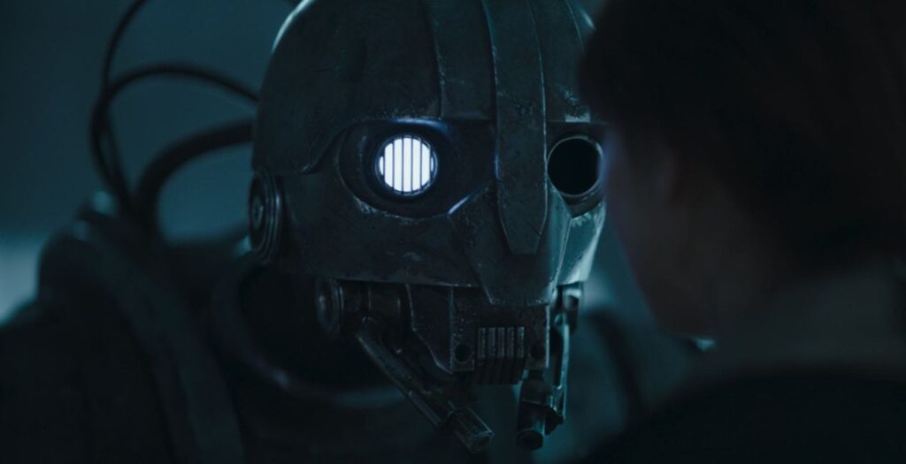 SM-33 (voiced by Nick Frost) in Skeleton Crew