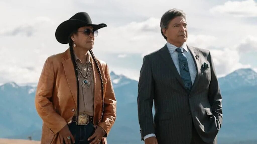 Mo Brings Plenty and Gil Birmingham in Yellowstone