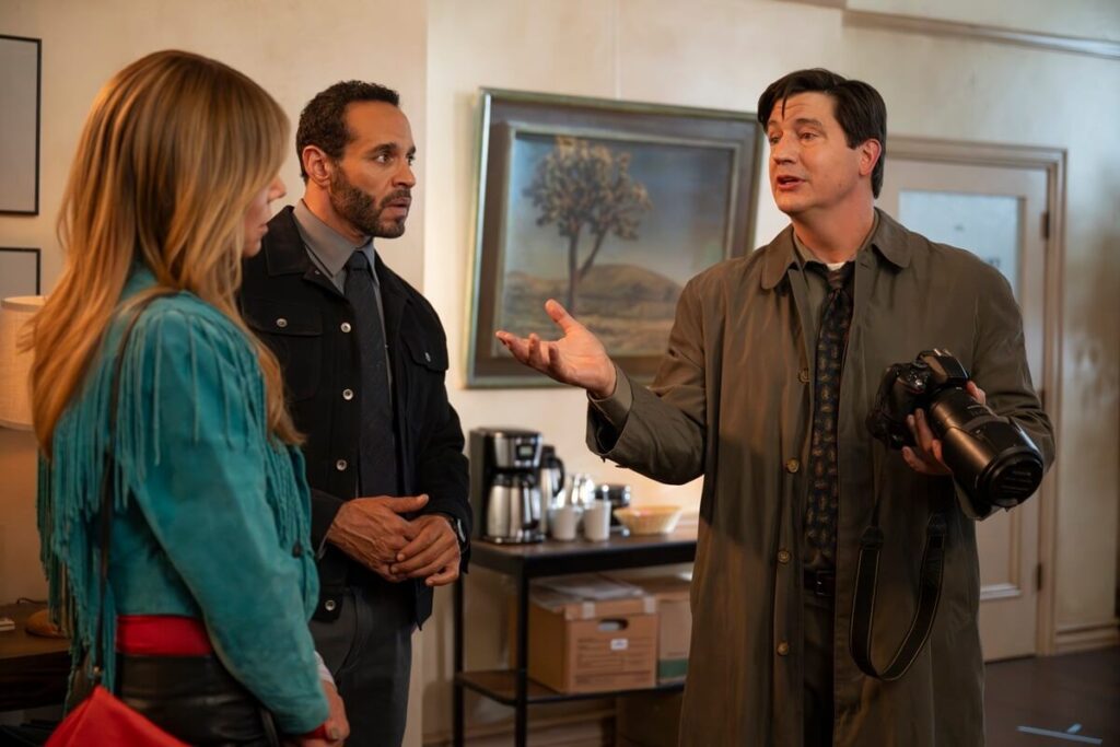 Kaitlin Olson, Daniel Sunjata, and Ken Marino in High Potential