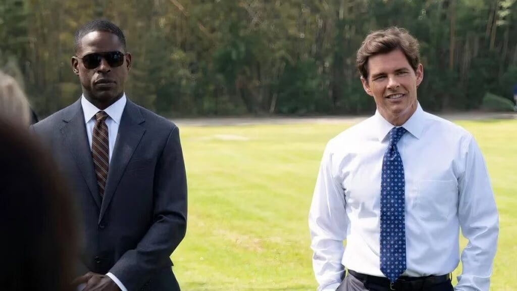 Sterling K. Brown and James Marsden in Paradise