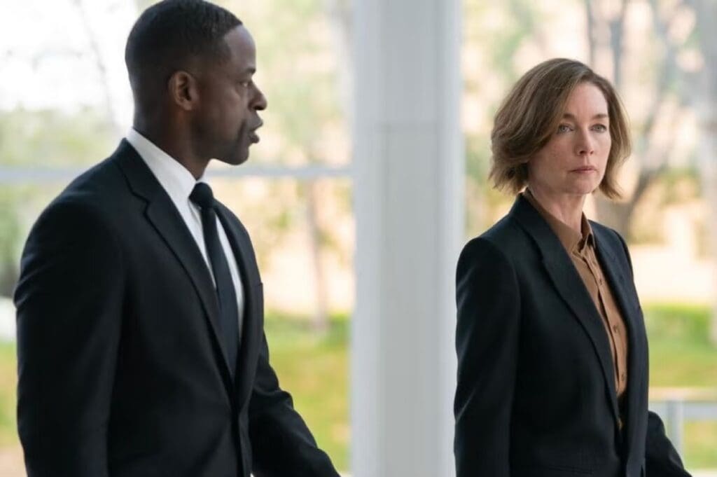 Sterling K. Brown and Julianne Nicholson in Paradise