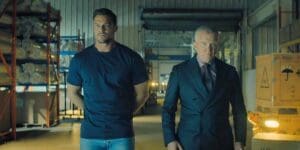 Alan Ritchson and Anthony Michael Hall in Reacher Season 3