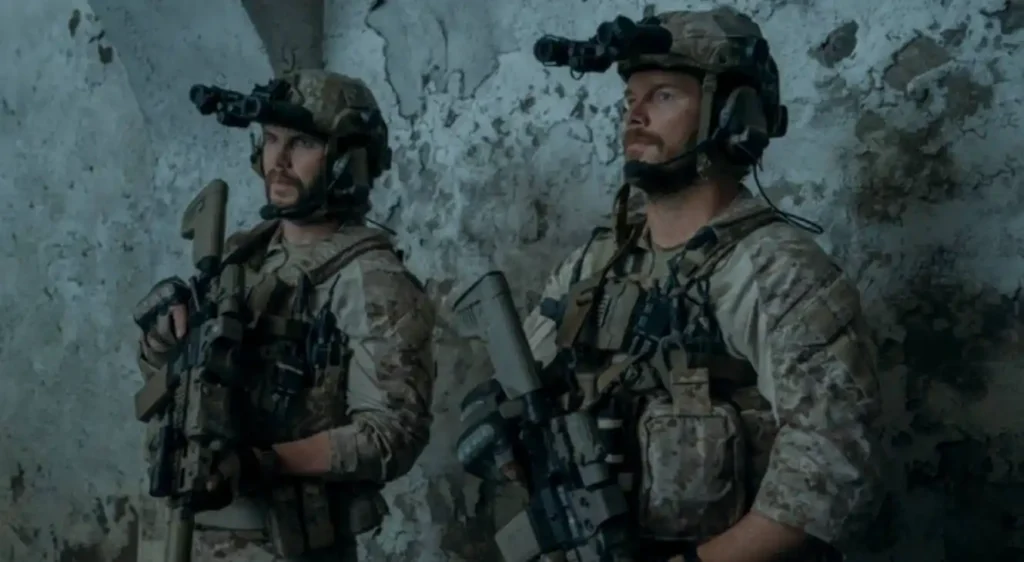 Taylor Kitsch and Chris Pratt in The Terminal List: Dark Wolf