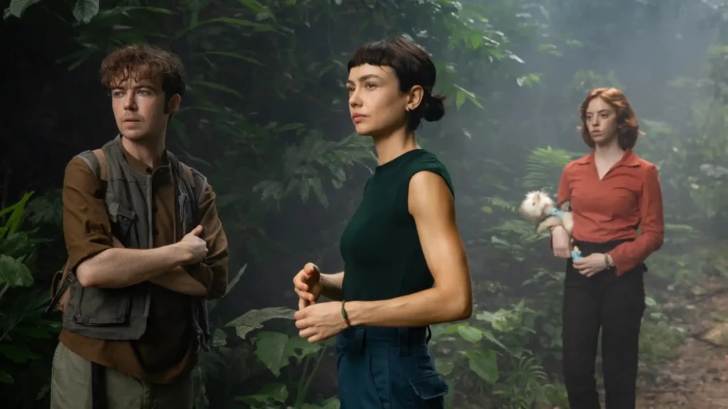 Alex Lawther, Sydney Chandler, and Lily Newmark in Alien: Earth