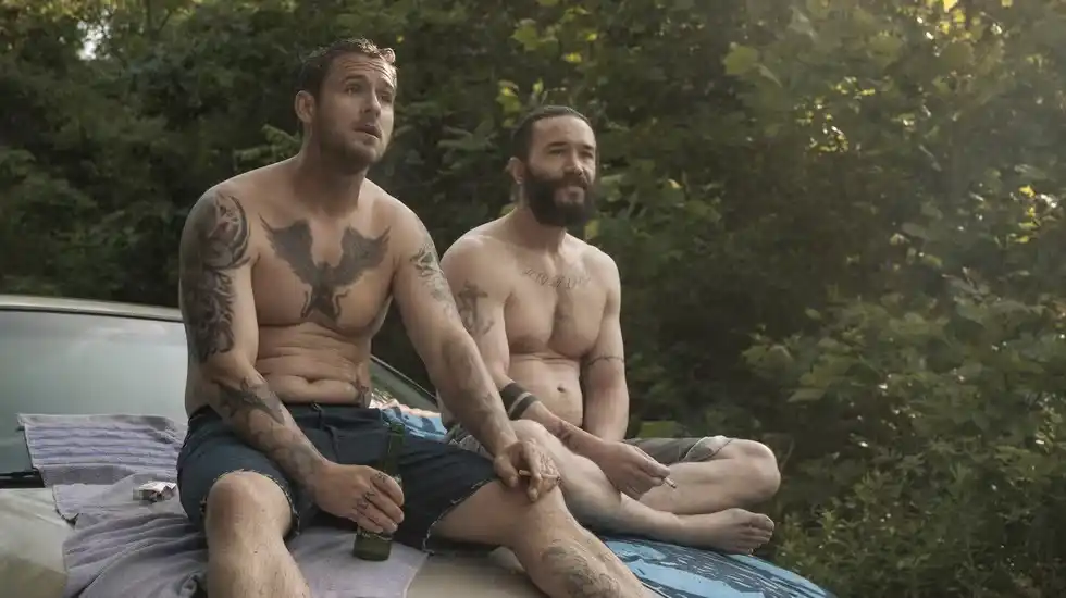 Jack Kesy and Tom Pelphrey in Task