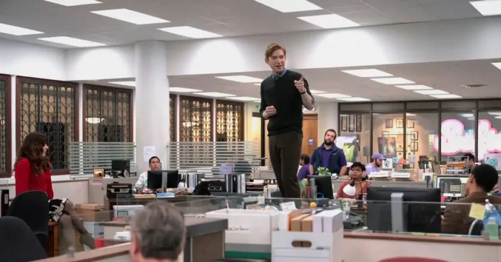 Domhnall Gleeson in The Paper