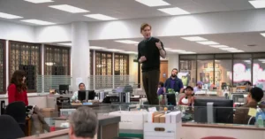 Domhnall Gleeson in The Paper