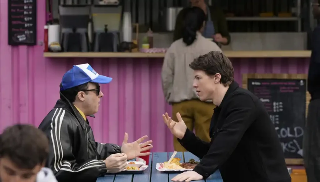 P.J. Byrne and Milo Callaghan in The Rainmaker