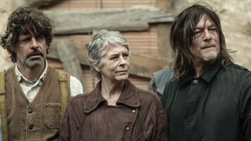 Melissa McBride and Norman Reedus in The Walking Dead: Daryl Dixon Season 3