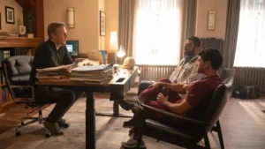 Teddy Sears, Zachary Quinto, and Al Calderon in Brilliant Minds Season 2