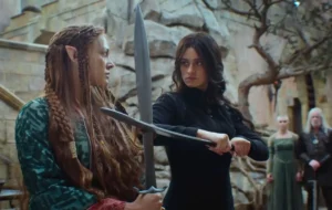 Mecia Simson and Anya Chalotra in The Witcher Season 4