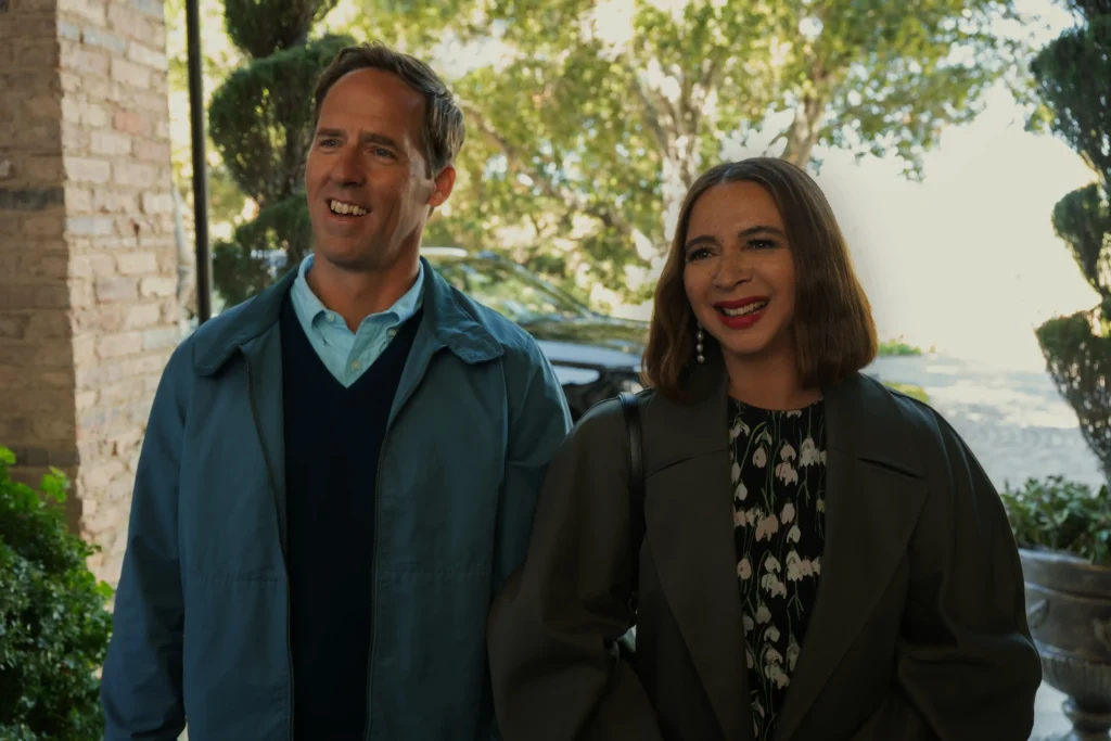 Nat Faxon and Maya Rudolph in Loot Season 3