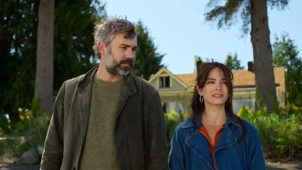 Rossif Sutherland and Kristin Kreuk in Murder in a Small Town Season 2