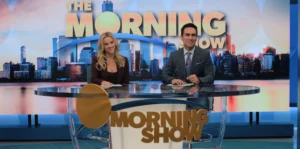 Reese Witherspoon and Nestor Carbonell in The Morning Show Season 4