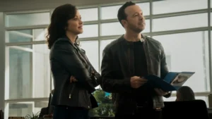 Marisa Ramirez and Donnie Wahlberg in Boston Blue