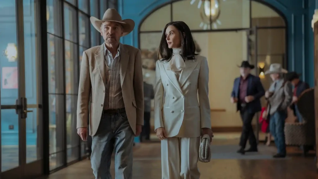 Billy Bob Thornton and Demi Moore in Landman Season 2