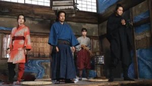 Kaya Kirohara, Jun'ichi Okada, Yumia Fujisaki and Masahiro Higashide in Last Samurai Standing