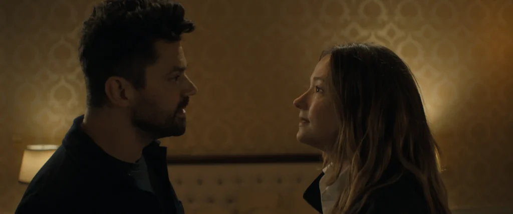 Dominic Cooper and Haley Bennett in The Last Frontier