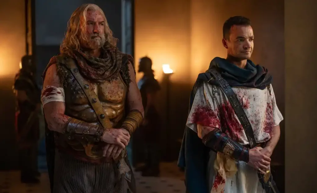 Graham McTavish and Nick E. Tarabay in Spartacus: House of Ashur