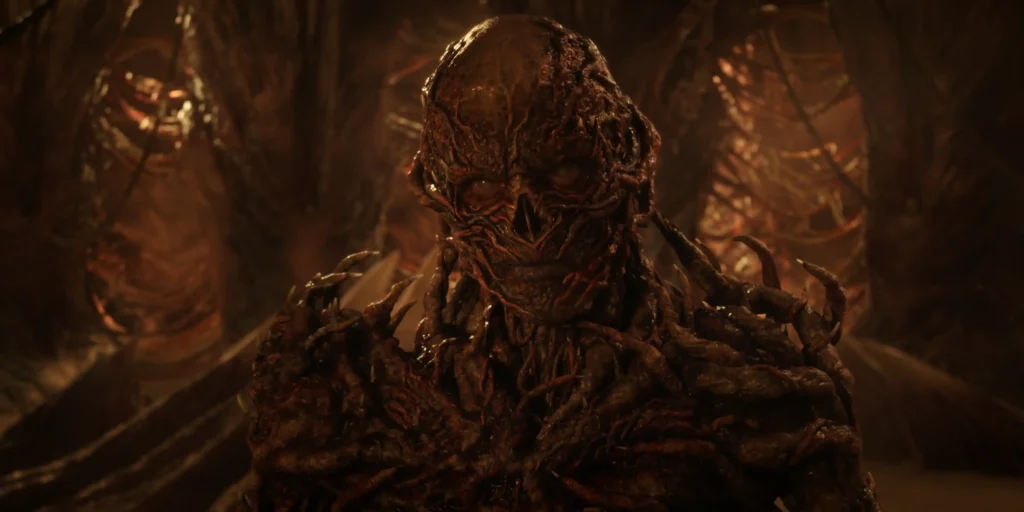 Jamie Campbell Bower as Vecna in Stranger Things: Season 5.