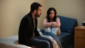 (l-r) Zachary Quinto as Dr. Oliver Wolf, Sarah Steele as Sofia