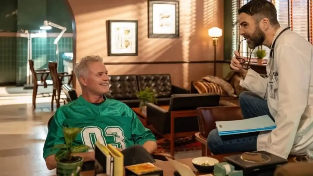 Eric Dance and Zachary Quinto in Brilliant Minds Season 2