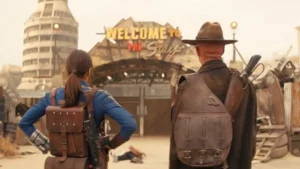 Ella Purnell and Walton Goggins in Fallout Season 2