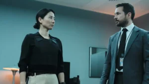 Jing Lusi and Martin Compston in Red Eye Season 2
