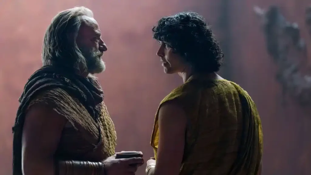 Graham McTavish and Arlo Gibson in Spartacus: House of Ashur