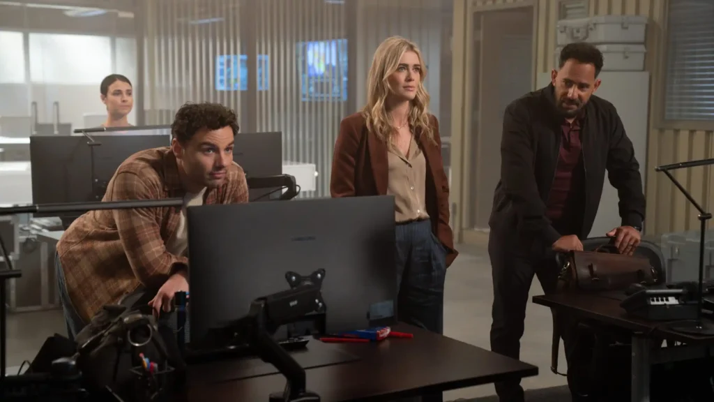 Sara Garcia, Josh McKenzie, Mellisa Roxburgh and Patrick Sabongui in The Hunting Party Season 2